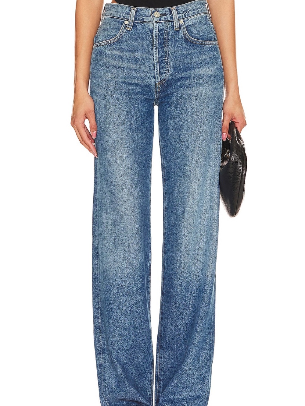 Citizens Of Humanity Medium Blue Wide Leg Jeans (Annina)
